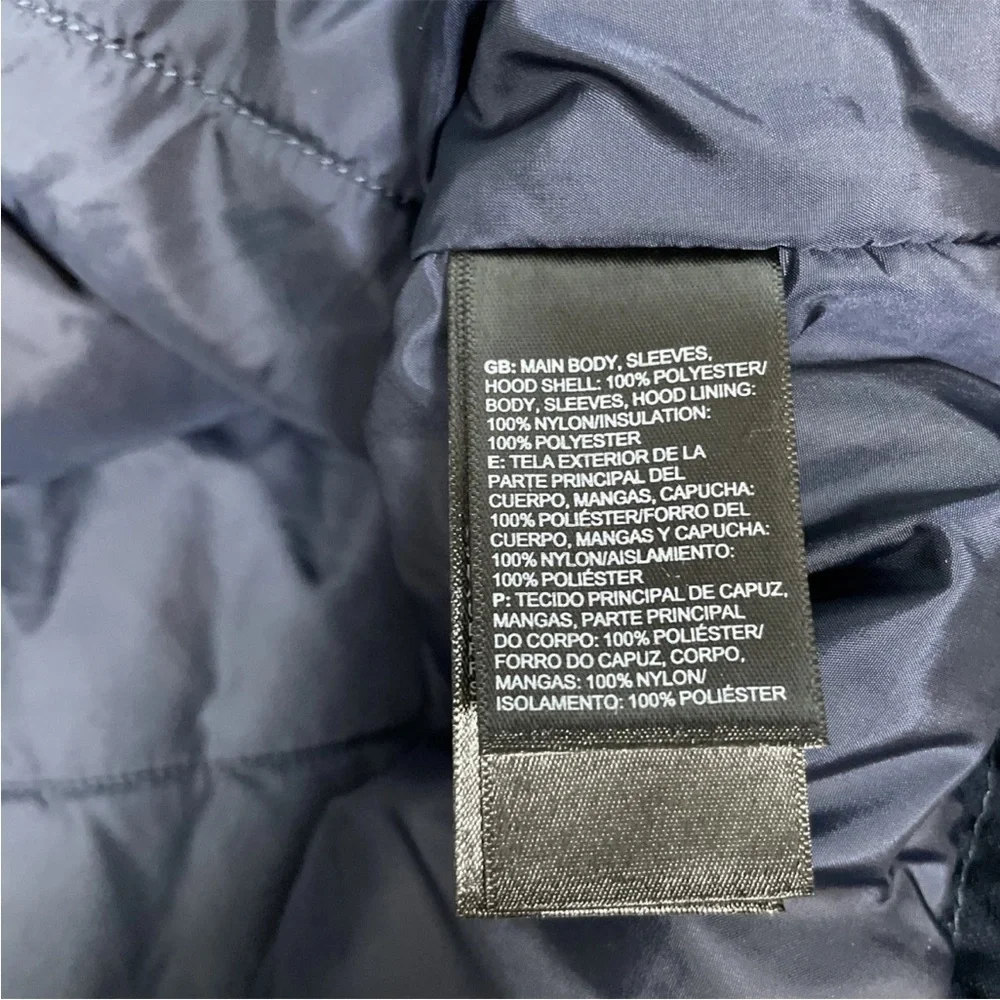 The North Face Quest Insulated Jacket Coat Urban Navy Size XL Quilted Hood Warm